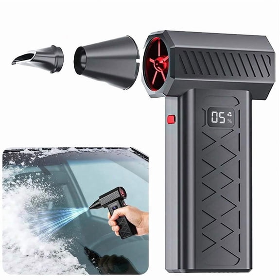 Mini Turbo Snow Blower, LED Turbo Snow Blower For Car With Dual Mode Design, Portable Turbo Blower Ideal For Vehicle Snow Removal And Home Cleaning