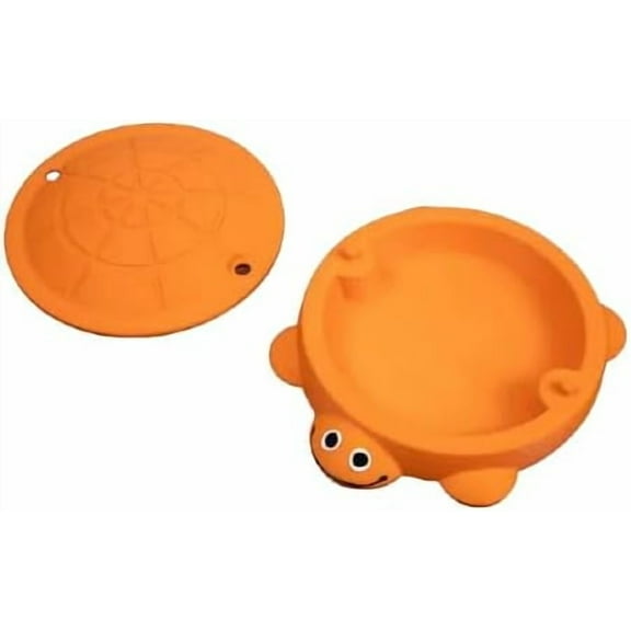 Mini Turtle Sandbox Desk Toy,with Mini Tools, Mini Zen Garden Kit,Stress Relief Novelty Gift, Decor Desktop Accessories for Home (Tangerine Orange)