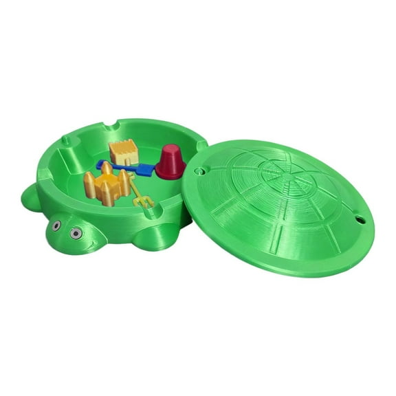Mini Turtle Sandbox Desktop Sandbox Turtle Desktop Sandbox Mini Turtle Sandbox for Desk(Green)
