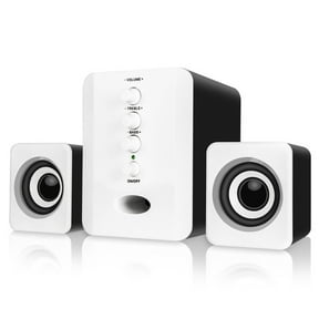 Mini USB 2.1 Wired Combination Speaker Bass Music Subwoofer for Desktop Laptop Notebook Tablet PC Smart Phone Black White