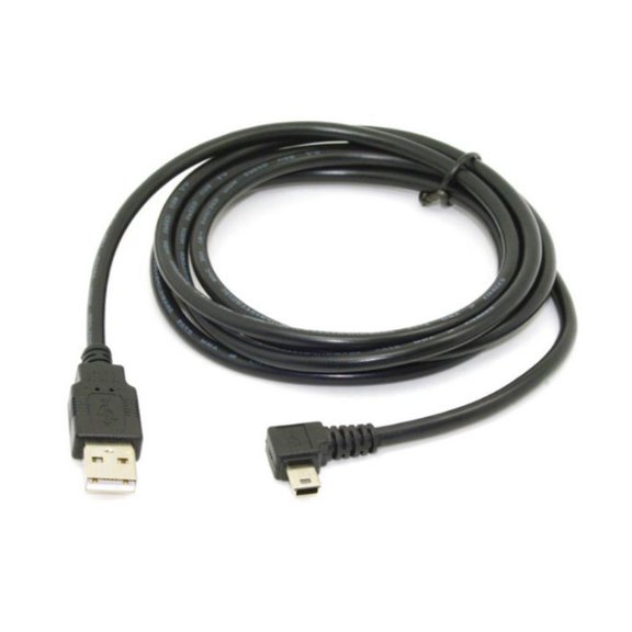 Mini USB 5pin Type Male Left Angled 90 degree to USB 2.0 male data charge cable 1.8M/180CM