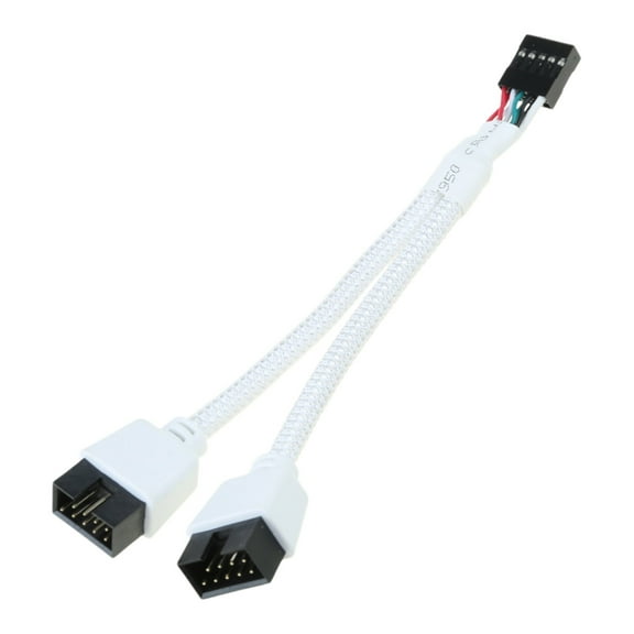 Mini USB 9Pin Data Transfer Cable Shielded USB 2.0 9 Pin Splitter Cable 15CM