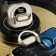 thumbnail image 1 of Mini with USB-C Charging - Open-Ear Bluetooth Bone Conduction Sport Headphones - Sweat Resistant Wireless Earphones for Workouts and Running - Built-in Mic, with Hair Band - Beige, 1 of 6