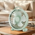thumbnail image 1 of Mini USB Desk Fan, Portable Small Table Fan with Handle, Quiet Personal Cooling Fan for Home Office Travel(Green), 1 of 3