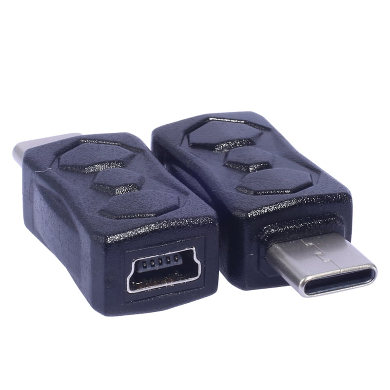 Mini USB Female to Type C Male Converter Adapter Support 480Mbps Data ...