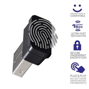 Mini USB Fingerprint Reader Module for Windows 10 11 Hello Biometric Scanner Padlock Smart ID Security Key for PC Laptop