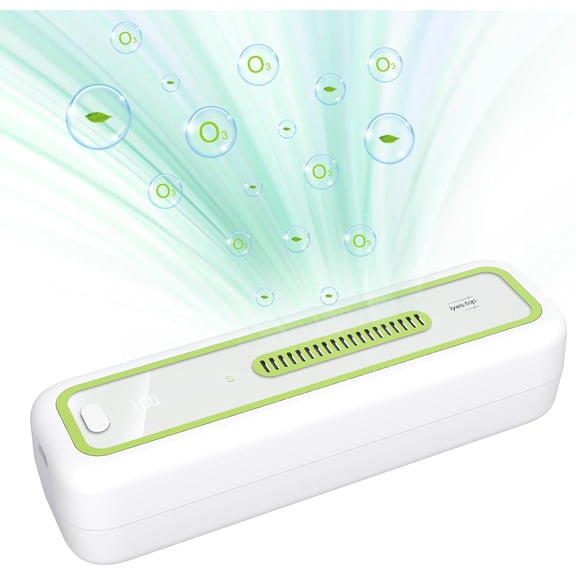 Mini USB Fridge Deodorizer with LED Display - Rechargeable and Reusable Odor Eliminator Absorber for Refrigerator, Car, Closet, Shoe Cabinet, Wardrobe, Pet House - Beats Baking Soda and Charcoal Bags