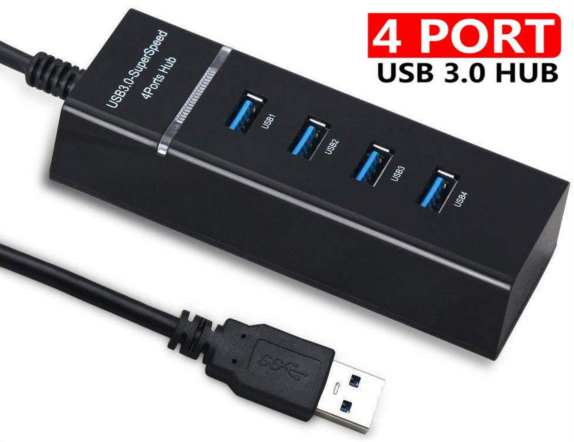 Mini USB Hub Extensions, 4 Port USB 3.0 Hub,USB adapter station for PS4
