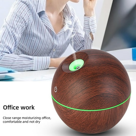 Portable USB Humidifier  130ml Mini Essential Oil Diffuser with Ambient Glow