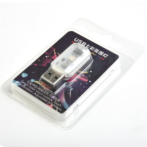 Mini USB LED Car Interior Light Touch Key Neon Atmosphere Ambient Lamp Bulb
