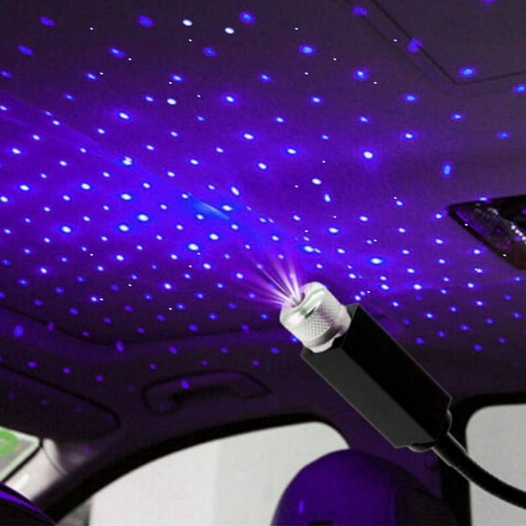 Mini USB LED Projection Lamp Star Night Light Atmosphere Auto Universal Lamps Projection Light E6K6