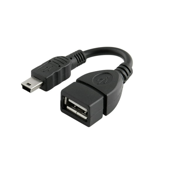 Mini USB Male to USB 2.0 Female Host OTG Adapter Cable