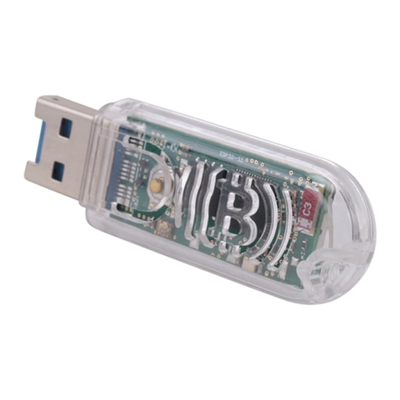 Mini USB Mining Machine V2 74KH/S USB BTC Crypto Miner Solo Lottery Miner BTC Solo Miner with Display