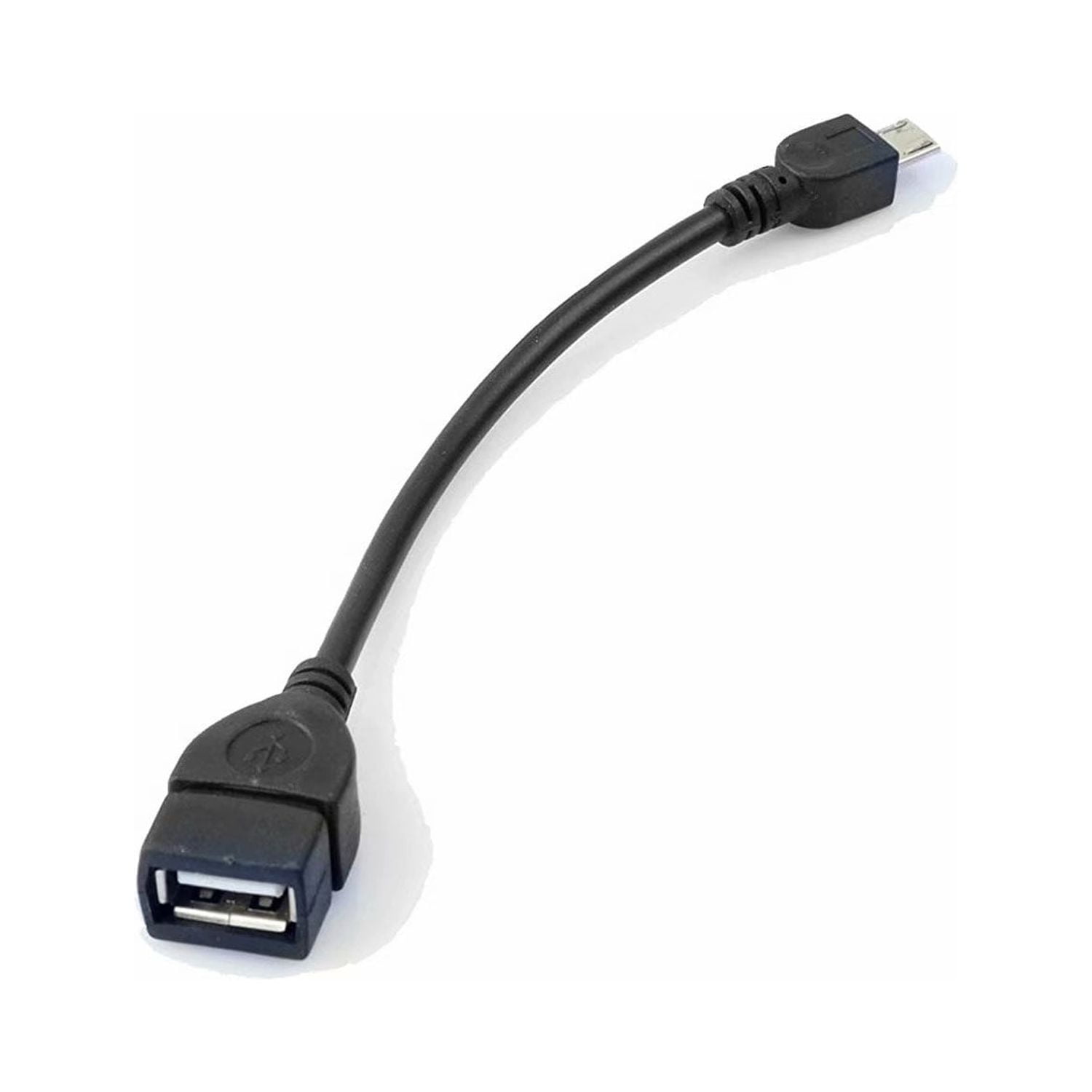 USB OTG Cable - Micro USB to Mini USB - M/M - 8 in.