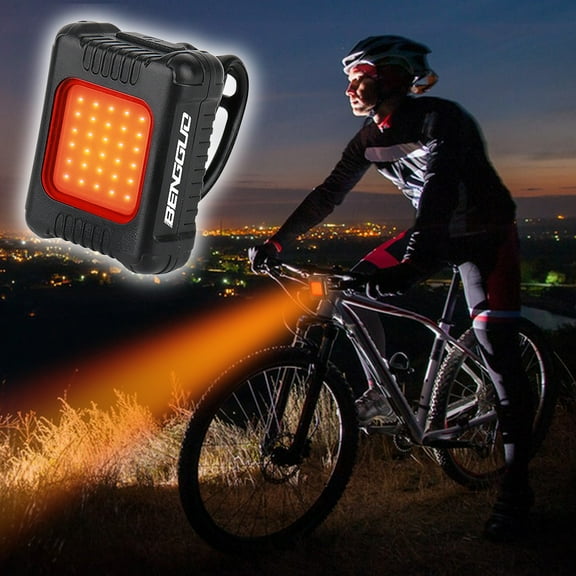 Mini USB Rechargeable Bicycle Headlight, 500 Lumens Strong Flashlight, COB LED Bike Tail Light Set for Outdoor Night Riding, Portable Pocket Flashlight for Camping Bungee Mount