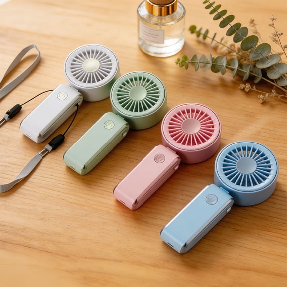 Mini USB Rechargeable Handheld Fan, Portable Outdoor Student Small Personal Air Circulator for Travel Camping