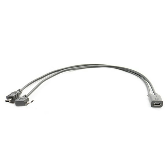 Mini USB Splitter Cable Mini Female to Male Micro USB Male Charger Wires