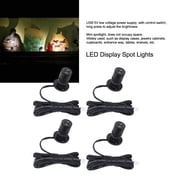 Mini USB Spotlight Kit, 4 Dimmable LED Lights For Displays, Jewelry, Home Accent Lighting