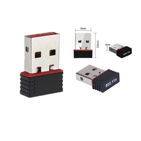 Mini USB WiFi Adapter 150Mbps, 2.4GHz High-Speed Wireless Network Dongle for Desktop and Laptop, Black