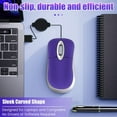 thumbnail image 1 of Mini USB Wired Mouse Retractable Tiny Small Mouse 1600 DPI Optical Compact Travel Mice for 98 2000 XP Vista Version, 1 of 9