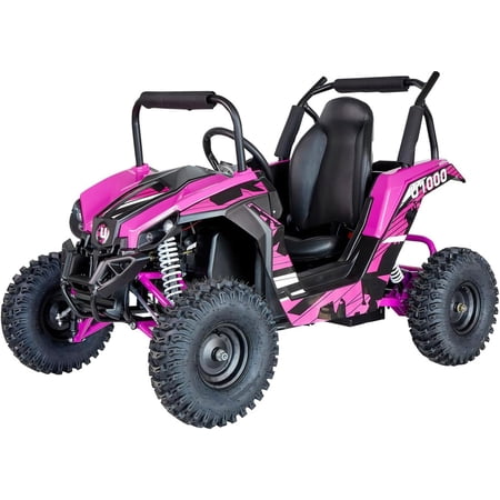 Mini UTV Ride on Car, 48V Shock Absorber Electric Vehicles with Disk Brake, Gear Switch, Steel Frame, LED Lights, Off Road TIre, Flexible Seat Belt and Seat, Three Speed Parental Limit Lock