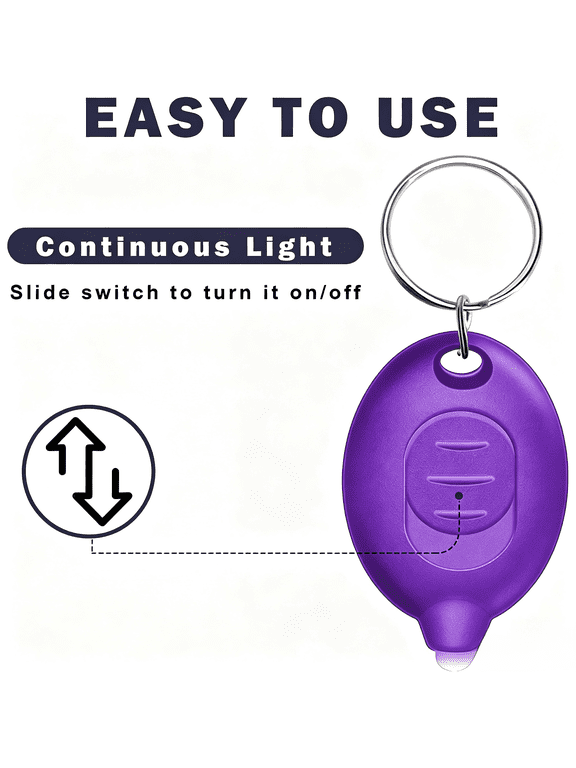 Mini UV Keychain Flashlight, Portable Black Light, 12 Lumen Ultra Bright Tiny Flashlight, Small Keychain Flashlight for Stain Detection & Scorpion Finder, Battery included (48PCS)