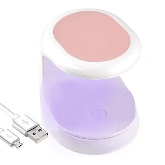 Mini UV LED lamp, Portable, 16W, 50x60x61 mm, White/Pink-style:style1;