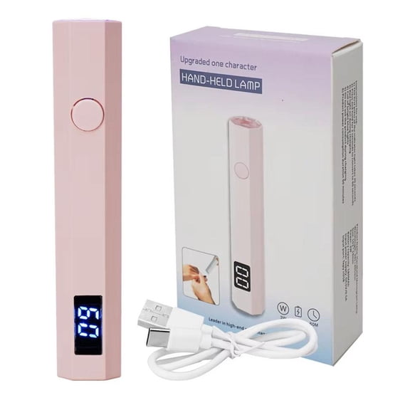 Mini UV Nail Dryer,Rechargeable Handheld Lamp for Gel Nails,Handheld Flash Cure NailLight with 20s/60s Timer,Cordless Flash Cure Light for DIY Manicure,Glue Polish,Portable Nail Curing Light for DIY