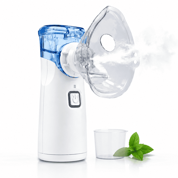 Mini Ultrasonic Cool Mist Humidifier 3 Modes, Auto-Clean, Ultra-Quiet (<25dB), USB-C Rechargeable for Home, Office & Travel (Blue)