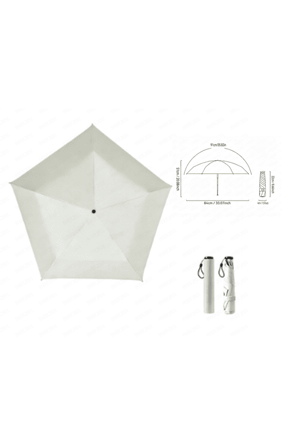 Mini Umbrella for Travel, Japan Pencil Umbrella Ultra Light Compact Folding Pocket Parasol, Upf 50+ Sun Protection Rain Shade Small Portable for Backpack Handbag Beach Commute Outdoor