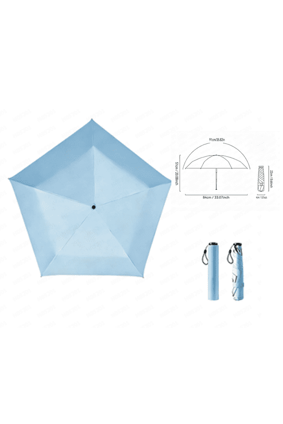 Mini Umbrella for Travel, Japan Pencil Umbrella Ultra Light Compact Folding Pocket Parasol, Upf 50+ Sun Protection Rain Shade Small Portable for Backpack Handbag Beach Commute Outdoor