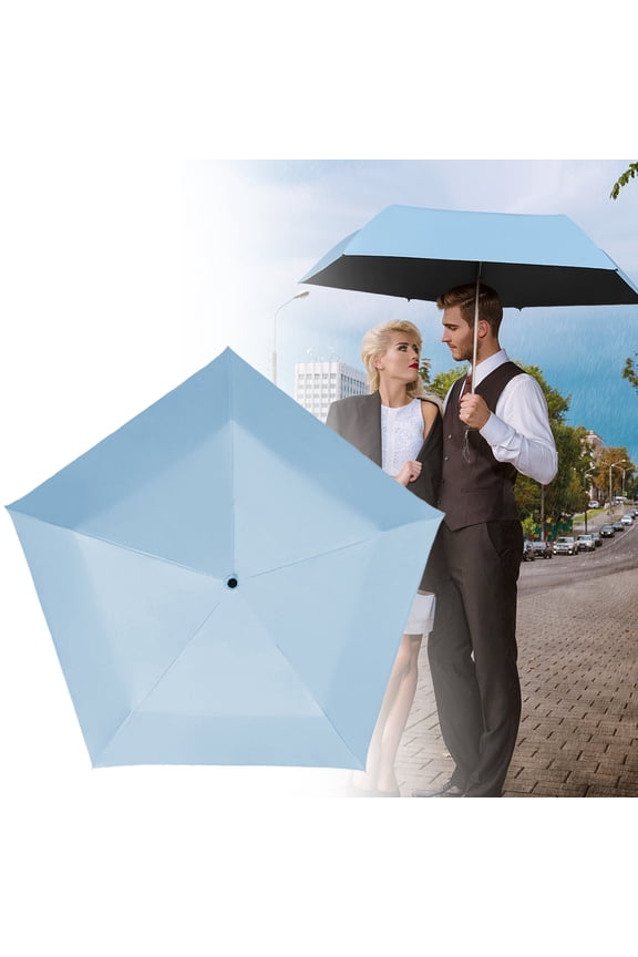 Mini Umbrella For Travel,Pencil Umbrella Ultra Light Compact Folding Pocket Parasol With 50+ Sun Protection,Small Portable Rain And Sun Shade Umbrella For Backpack,Handbag, Beach,Commute, Outdoor Use