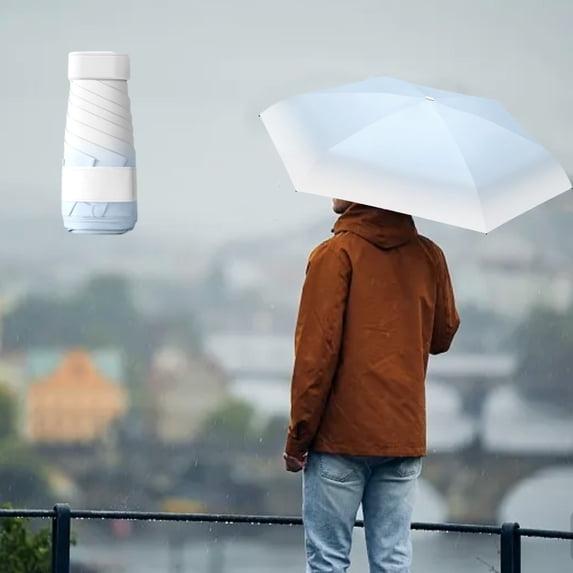 Mini Umbrella,Two Tone Gradient Windproof Travel Umbrella with Auto Open and Close function,Foldable Mini Sun Umbrella,Suitable for Rain and Sun Protection