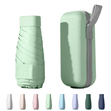 Mini Umbrella for Travel, Small Umbrella for Purse with Case for Sun and Rain, Sun Umbrella with UV Protection, Lightweight & Compact Umbrella