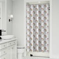 thumbnail image 1 of Mini Unicorn Head Pattern Shower Curtain 36"x72" ,Bathroom Decorative Shower Curtains Set with 12 Hooks,Modern Waterproof Washable Shower Curtain, 1 of 6