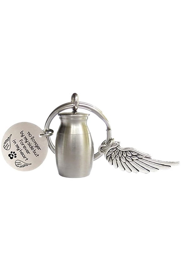 Mini Urn Memorial Keychain Small Cremation Urn Keepsake Keychain for Ashes