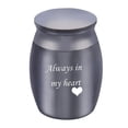 thumbnail image 1 of Mini Urn,Mini Urns for Human Ashes,Small Aluminum Keepsake Choose from Unique Colors Mini Sharing Personal for Pet Or Human in Your Heart,Black, 1 of 7