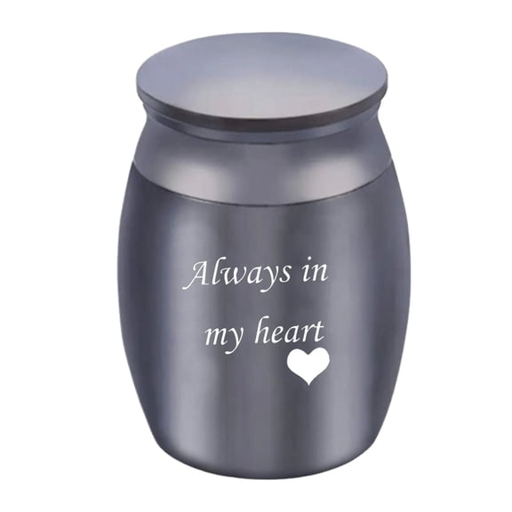 Mini Urn,Mini Urns for Human Ashes,Small Aluminum Keepsake Choose from Unique Colors Mini Sharing Personal for Pet Or Human in Your Heart,Black