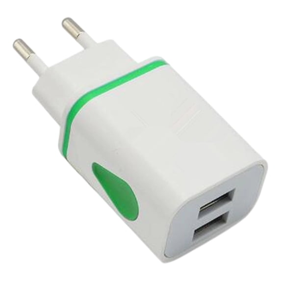 Mini Usb Mobile Phone Charger,Wall Mount Portable Charger,Fast Charging Wall Adapter,Compact Wall Mounted Portable Mobile Phone Charging Adapter Saves Placement Space,Green-EU