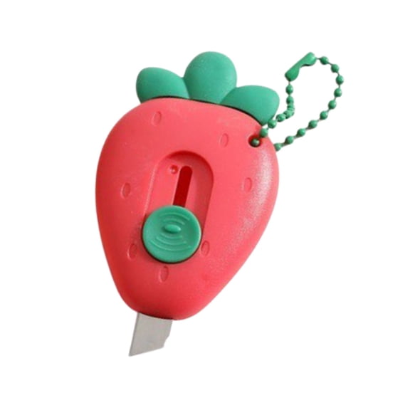 Mini Utility Knife, Retractable Craft/Art Knife with Hanging Hole, Durable Blade, Soft Rubber Eraser End, Envelope & Box Cutter Multicolor A