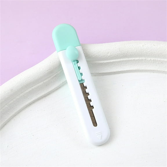Mini Utility Knife with Box Cutter, Handheld Craft Knife, Stationery Cutter for Delivery, Wallpaper, DIY Projects