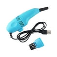 thumbnail image 1 of Mini Vacuum Cleaner Handheld Desktop for Cleaning Hair Ash Laptop Car Storage Containers Blue, 1 of 4