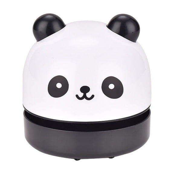 Mini Vacuum Cleaner Portable Desk Vacuum Cleaner Cute Animal Shaped Tool Practical Gifts for Friends(Black)