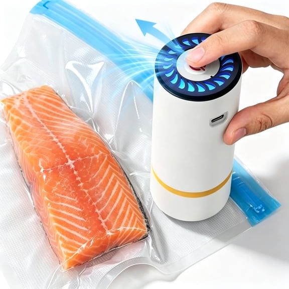 Mini Vacuum Sealer Electric Air Pump for Food Fresh-Keeping Rechargeable Vacuum Bag Sealer Automatic Vacuum Compression Machine