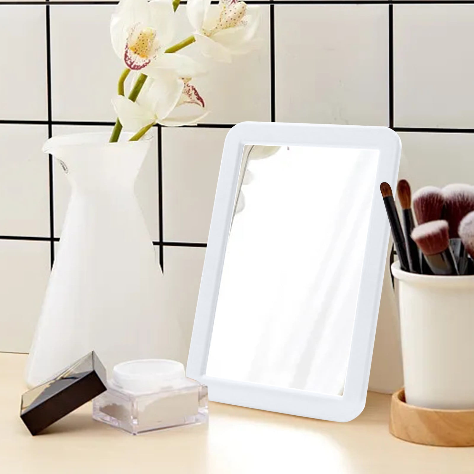 Mini Vanity Lighted Makeup Mirrors Cordless 10 Times Magnification