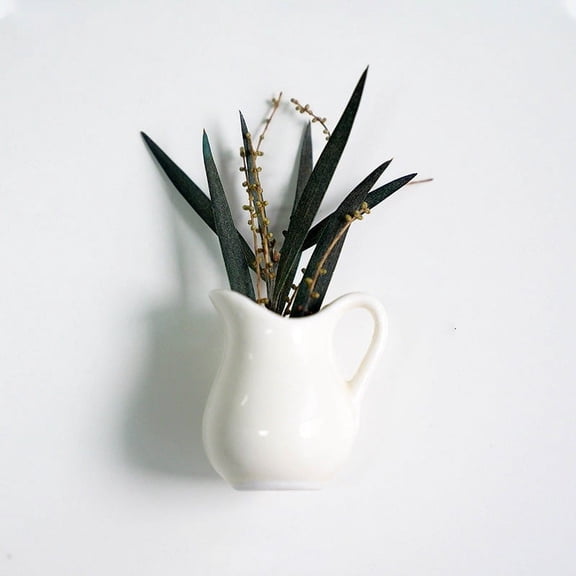 Mini Vase Magnets for Fridge, Cute Ceramic Vase Fridge Magnets, Funny Small Plant Magnets, Tiny 3D Plant Vase for Refrigerator Decoration Kitchen Locker Kitchen Office (1 Pack)