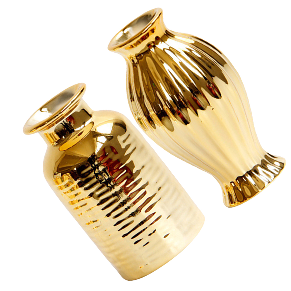 Mini Vases Bulk Window Flower Small Golden Desk Topper Flooring Trim