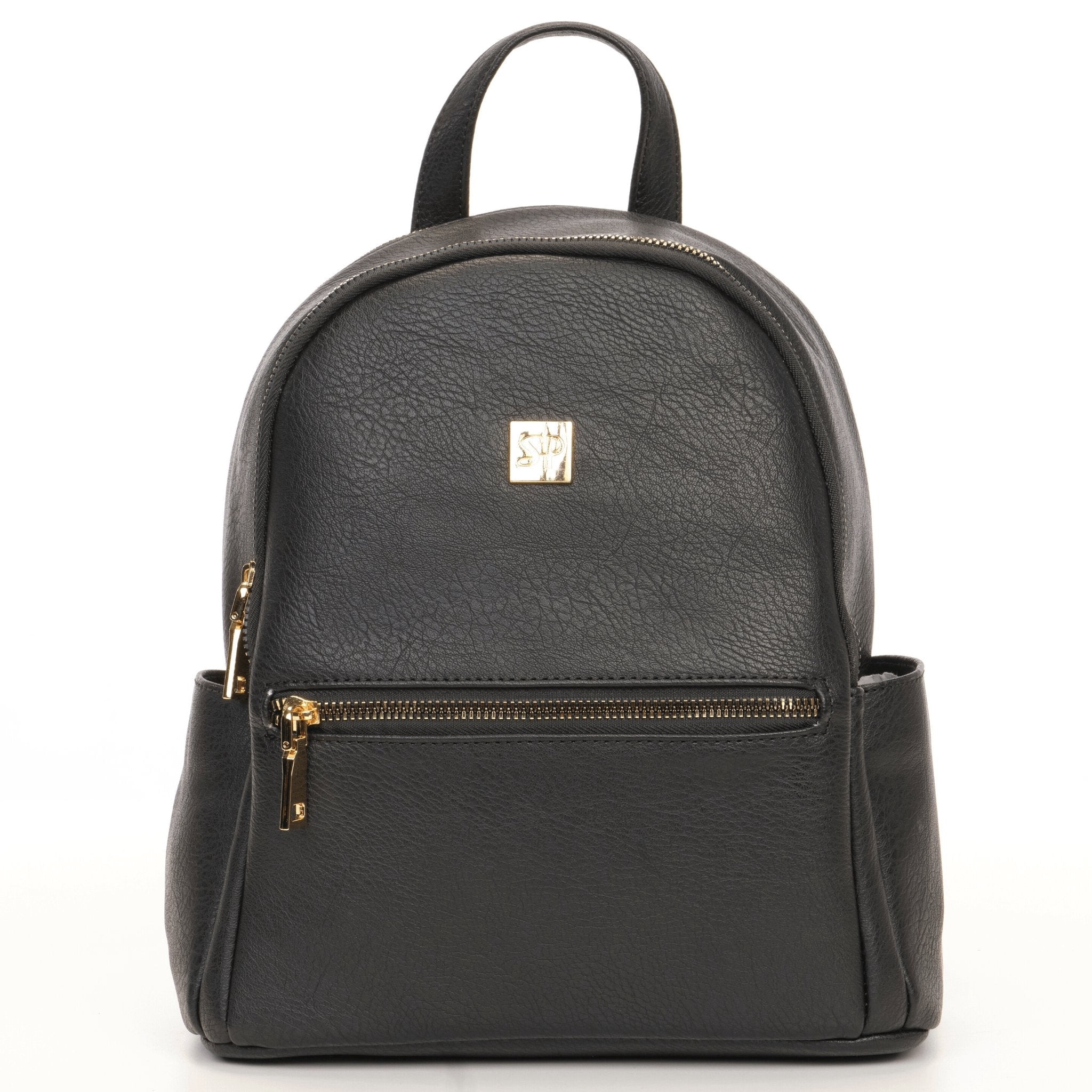 Sleepy Panda Mini Vegan Leather Diaper Backpack with Smart Storage and Gold Hardware Durable, Compact and Stylish for Everyday Use The Mini Backpack Diaper Bag