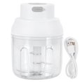 thumbnail image 1 of Mini Vegetable Cutter 250ml Electric Garlic Masher Crusher Grinder Kitchen AccessoryWhite, 1 of 8