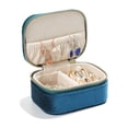 thumbnail image 1 of Mini Velvet Jewelry Organizer Box for Women Travel Portable Earrings Ring Necklace Storage Jewelry Packaging Display Box Joyero Dark Blue-L, 1 of 6